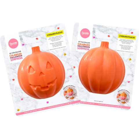 SET PLACAS CALABAZA PIñATA