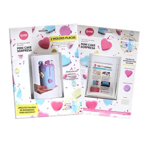 SET PLACAS CAKE SORPRESA MINI 10X14