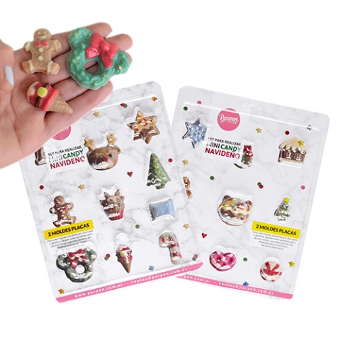 SET PLACAS MINI CANDY NAVIDEñO