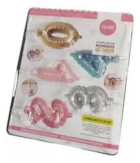 SET PLACAS NUMEROS  GLOBO