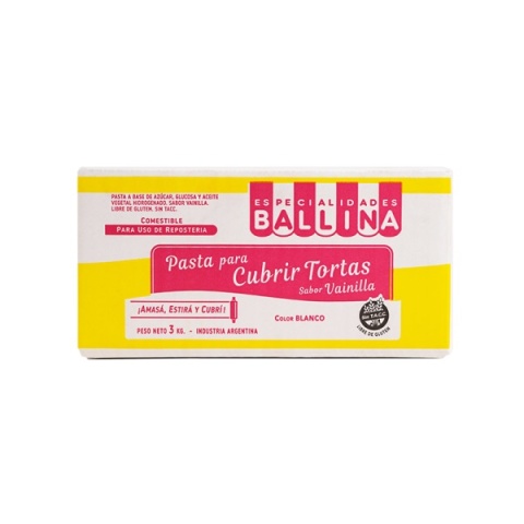 PASTA P/TORTA S/VAINILLA X 3KG