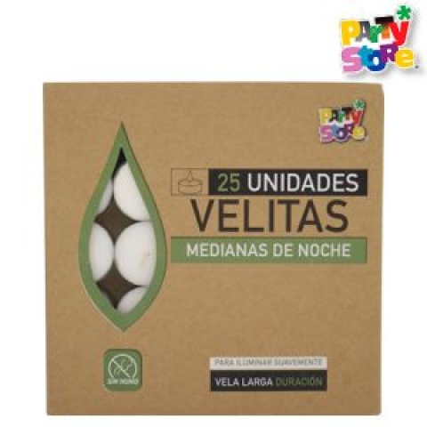 VELA NOCHE C/PORTAV 2,00 CM X 25U