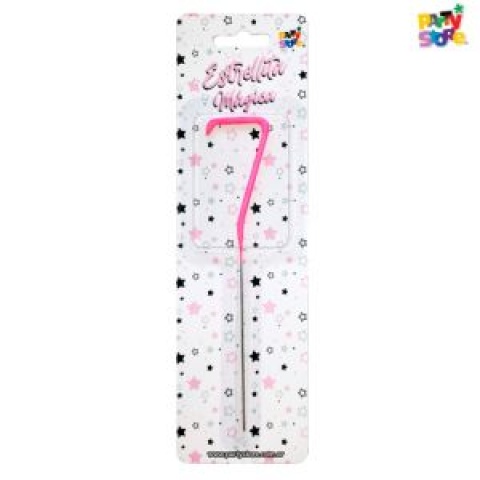 VELA NUMERO ESTRELLITA 7