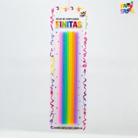 VELA FINITA NEON X 24