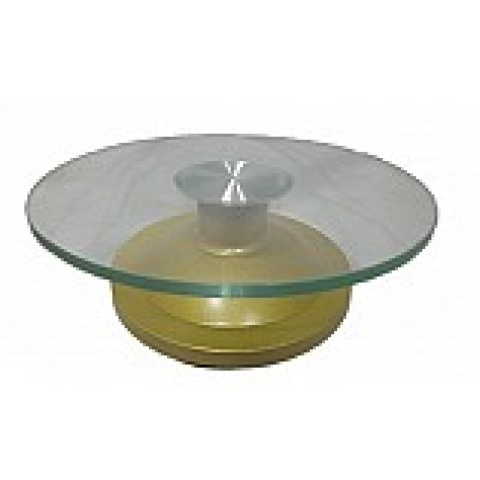 PLATO GIRATORIO VIDRIO BASE METAL